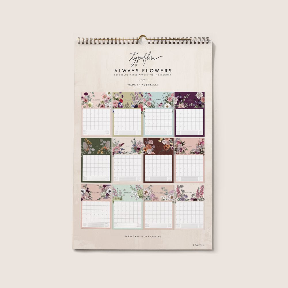 Typoflora calendars