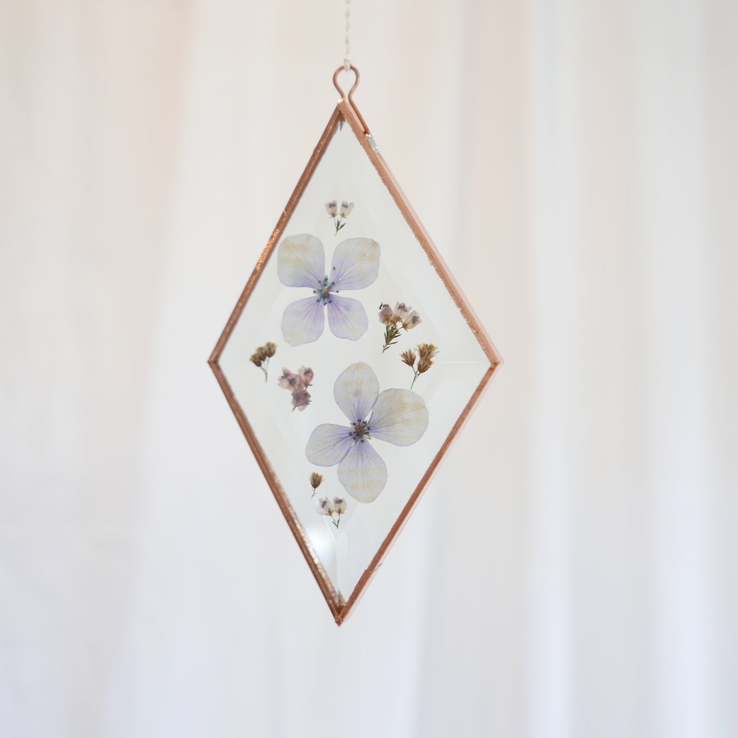 Hydrangea Ranger Suncatchers Diamond - medium Pressed flower suncatchers