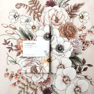 Typoflora tea towels